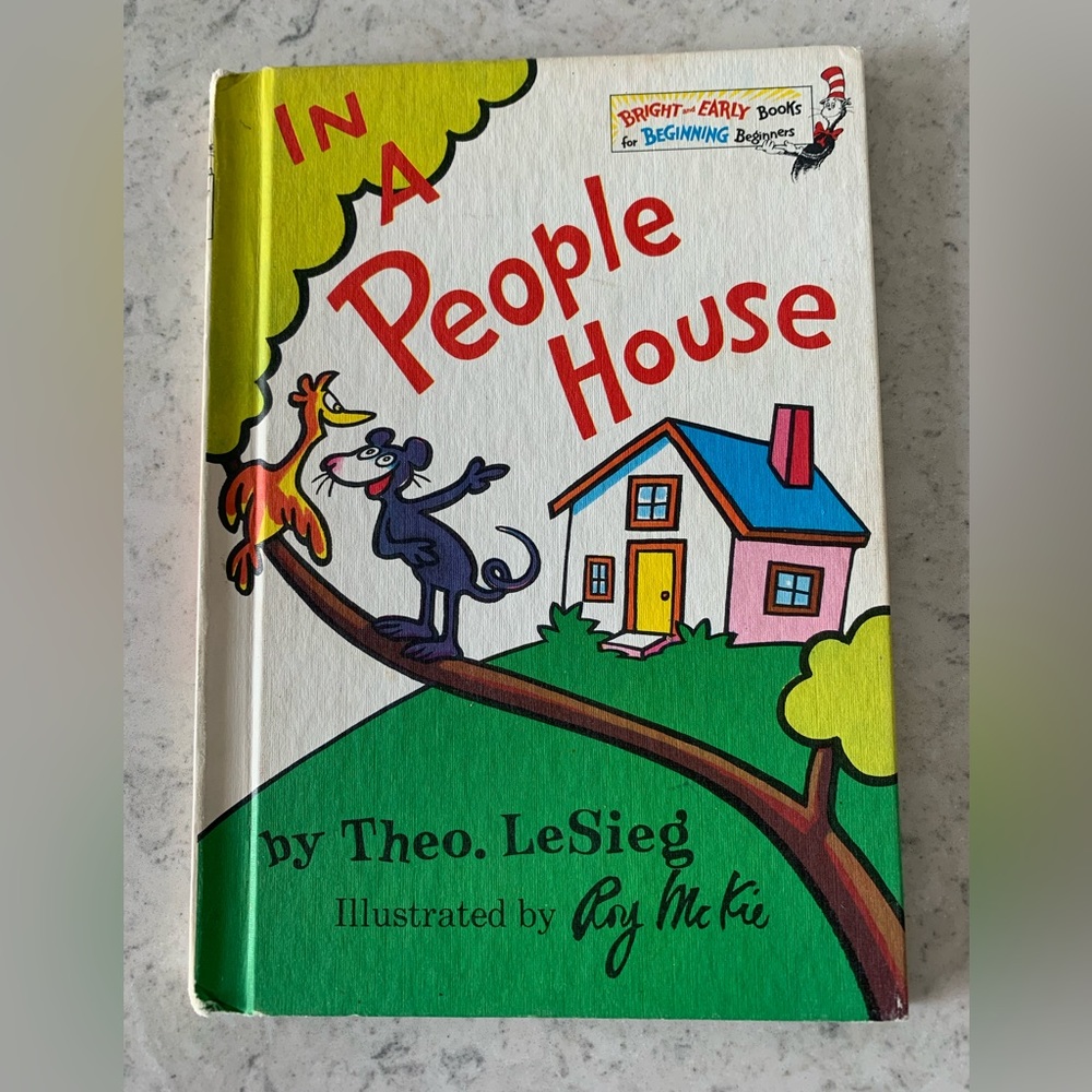 Dr Seuss 1st edition In a People House Book Club 1972
